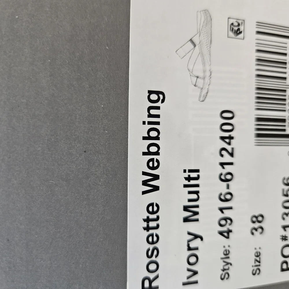 Dansko White and Yellow Sandals - Picture 2 of 7